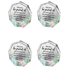 4X Cadeau voor Vriend Vriendschapscadeau voor Vrouw Verjaardagscadeaus voor Vriend Die Weggaat Cadeaus Gedenkplaat voor Collega