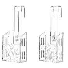 2X Aquarium Planter - Hanging Aquarium Plant Holder Acrylic Aquatic Plant Cups Fish Tank Plant Holder A