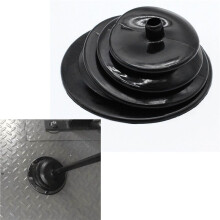 2X for Mr Gasket 1651 Shifter Boot Small Round Rubber 5.250 Inch Round Plate Gear Stick Shift Knob Cover Boot Gaiter