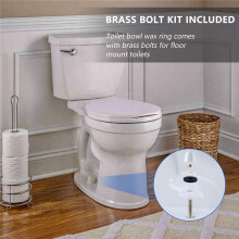 3X Toilet Wax Ring Kit for Floor Outlet Toilets New Install or Re- Include Closet Bolts,Bolt Caps,Flange and Washers