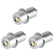 3X 1W P13.5S Led Flashlight Bulb, 100-110LM 2700-7000K Replacement Bulb Torch Lamp Emergency Work Light(3V)
