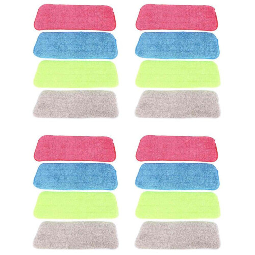 16 Pezzi di Pulizia Mop Mop per Vorfreude Spray E Spruzzare & Tutti Stracci Stracci Lavabili