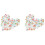 200Pcs Mixed Painted Letter Alphabet Wooden Sewing Button Scrapbooking 1