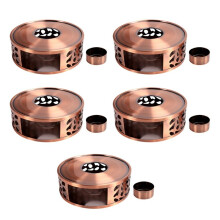 5X Durable Stainless Steel Tea Warmer, Heating Base, Teapot, Warm Tea Stove, Candle Teapot, Tea Set