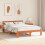 VidaXL vidaXL Bed Frame with Headboard Wax Brown 150 x 200 cm Solid Pine Wood 2