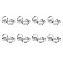Anillos Dobles de Tarta Enrollada. Anillos de Panecillos Ingleses Anillos Profesionales de Crumpet Juego de 32
