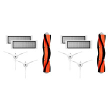 2Conjunto Filtro HEPA Escova Principal Escova Lateral para  1S  S6 S5 MAX S60 S65 S5 S50 E25 E35 Peças de Vácuo Acessórios