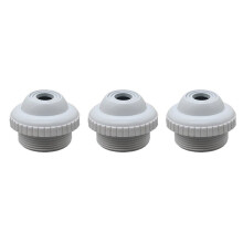 3X Swimming Pool Return Jet Fitting Massage Nozzle Inlet Outlet Bath Tub Nozzle with Adjustable Jet Eyeball Pool Tool