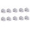 1000 Piece Mirror Tile Wall Sticker 3D Decal Room Decor Stick (Silver) 1