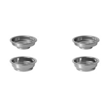 Canasta de Filtro para Té para Café de 58 mm de Acero Inoxidable 4 Piezas para Máquina de Café Expreso Accesorios Cuenco de Polvo Presurizado