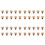 40PCS 10/24 Screw Thread Brass Misting Nozzle Plug Low Pressure Atomizing Mist Nozzle for Outdoor Cooling System 1