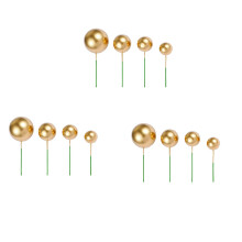 120 PCS Cake Toppers Gold Cupcake Toppers Cake Decorations for Birthday Wedding Party Cake Decoration Supplies