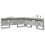 VidaXL vidaXL Storage Headboard Concrete Grey 200 cm Engineered Wood 3