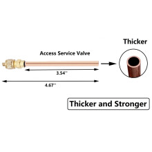 1Pcs Piercing Valve Tap Valve Compatible for 1/4, 5/16, 3/8inch Outside Diameter Pipes,1/4 SAE Service Access Valve