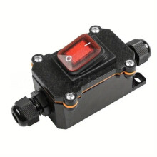 IP67 Vanntett 12V/24V DC 20A Høy Amp Inline-bryter for Marine Båt RV Bilbruk