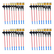 4set 3 Types Add-A-Circuit Adapter & Fuse Kit - Fuse Tap Fuse Holder with Fuse for Cars Trucks Boats