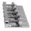 2X 5 String Verdikte Bas Zadel Brug Pull String Plaat voor 5 String Elektrische Bas Gitaar Accessoires Zilver 5