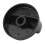 Kitchen 44 mm Diameter Plastic Black Button  for Gas Cooktop 12 6
