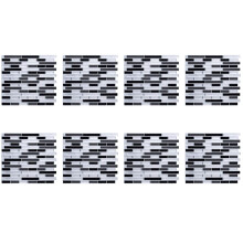 8X 3D Wall Stickers Brick Wallpaper Tile for Kitchen Bathroom Backsplash Anti-Tile Home Decor 28X23.5cm