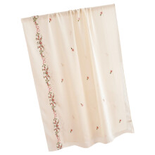 Mooie chiffon hoofddoek met bloemmotief, comfortabel-Beige