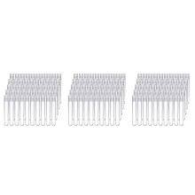 300 Peças Tubos de Ensaio de Plástico Transparente com Tampas de Rosca Brancas Recipientes de Amostra Garrafas Tampas de PressãO 12X75mm