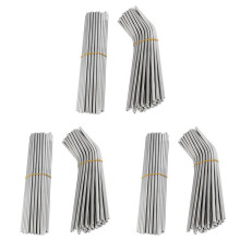 300pcs Metal Straws Can Be Reused 304 Stainless Steel Drinking Water Pipes Curved Straws and 50 Straight Straws