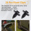 20 pcs Plastic Rivets for Clip Screw Type Fastener, Black 5
