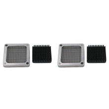 2X Cortador de Batatas Fritas em AçO InoxidáVel +3 Tamanhos de Lâminas, PeçAs Do Cortador de Batatas Fritas Cortadores de Batatas Fritas (6,5 Mm)
