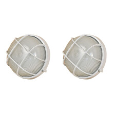 2X Round Sauna Light -Proof Explosion-Proof Light Lamp for Sauna Steam Room Bathroom Use