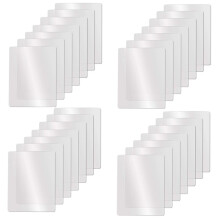 Clear Flexible Plastic Cutting Board Mats Set, Frosted Clear Kitchen Cutting Board Clear Mats 17.5 x 12 Inches,Set of 28