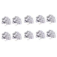 Adesivo de Parede de Azulejos Espelhados de 1000 Peças 3D Decalque DecoraçãO de Quarto em BastãO (Prata)