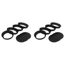8-Pack Quiche Taartvorm, 5 Inch Ronde Geperforeerde Pizza Bakplaat Non-Stick Taartvorm met Gaten voor Cakes, Taarten, Quiches