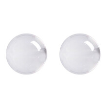 2X Transparent Color Glass Crystal Healing Sphere Photography Props Decor 60Mm
