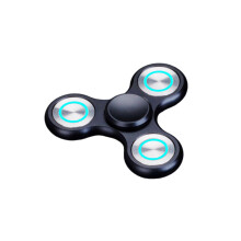 Metalowy, podświetlany fidget spinner LED – upominek na imprezę z bogatym pokazem świetlnym – sensoryczna zabawka łagodząca lęk dla