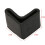 Rubber L Shaped Angle Iron Foot Pads Covers 50 Pcs Black 3