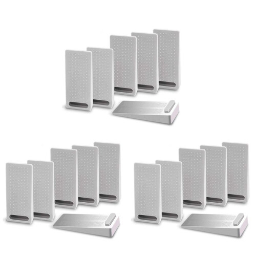 18 PCS Door Wedge Rubber, , Heavy Duty Slip-Resistant and Stackable Door Holders
