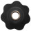 8X M10 10mm Dia Thread Black Plastic Star  Clamping Knob Grip 6
