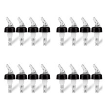 16 Peças 1 Oz Automática Medida Garrafa Pourer - Medida Espírito Pourer Bebidas Vinho Coquetel Dispenser Home Bar Ferramentas
