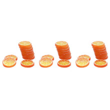 30 Pcs Fake Lemon Slice Artificial Fruit Highly Simulation Lifelike Model for Home Party Decoration Orange
