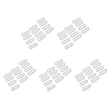 60PZ Stampi per Tartellette Ovali Mousse da Dessert Francese Torta Alla Frutta per Crostata Stampo per Torta Quiche, per Mousse per