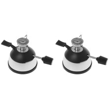 2X Gasbrännare HT-5015M Bordsskiva Gas Butan Brännare Värmare Sifonkanna Kaffespis Sifonkanna