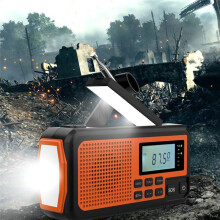 Emergency Radio 4000mAh Power Bank Solar Hand Crank Radios AM/FM/NOAA Alert Portable Weather Radio SOS Alarm Radio