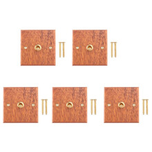 5X 86 Typ Massiv Holz Platte Schalter Wand Leuchte Retro Messing Kippe Schalter Holz Maserung Elektrischer Schalter Buchse 1- Schalter