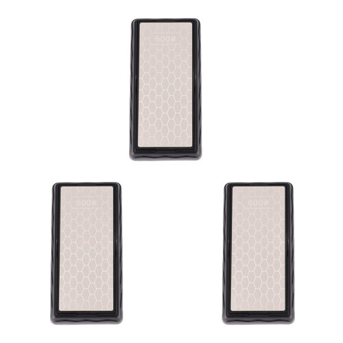 3X 600 1200 Double-Side Sharpener Diamond Whetstone Knife Sharpening Stone Kitchen Grit Chef Knife Grinding Tool