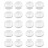 20X Glasplatten-Adapter, Aluminium, Rund, 50x8mm, Silber 1