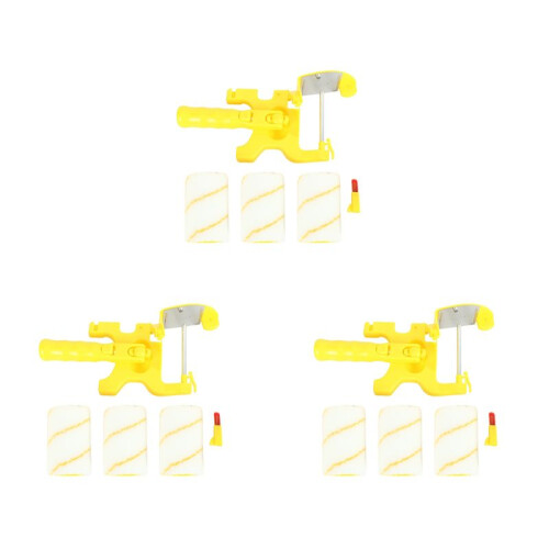 18Pcs Paint Edger Roller Brush Tools Portable Clean-Cut Brush for Home Wall Ceilings