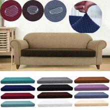 (White,2 Seater)Wasserdichte Sitze Dehnbar Sofa Sitzkissen Bezug Couch Schoner Schonbezüge