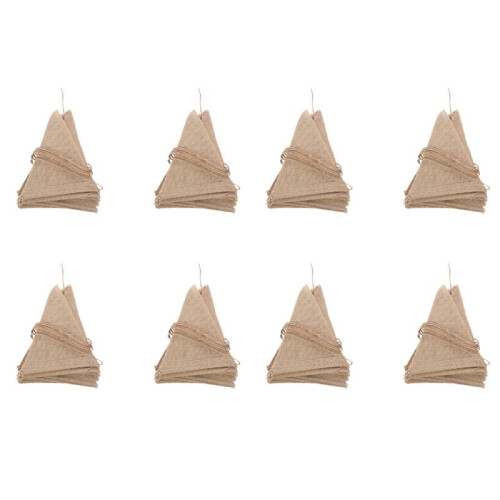 8st 3,7 M Rustik Jute Hessian Burlap Spets Bunting Shabby Chic BröLlopsbanner