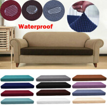 (Tea Green,4 Seater)Wasserdichte Sitze Dehnbar Sofa Sitzkissen Bezug Couch Schoner Schonbezüge