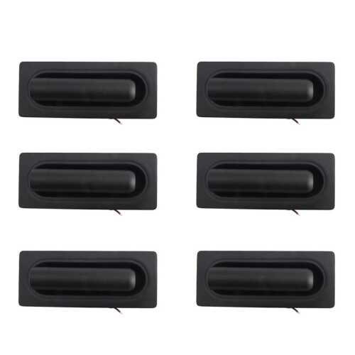 6X Room Led Lamp Headboard Wall Light Sconce Bed Side Reading Light Recessed Automatic  Wall Lamps,Black